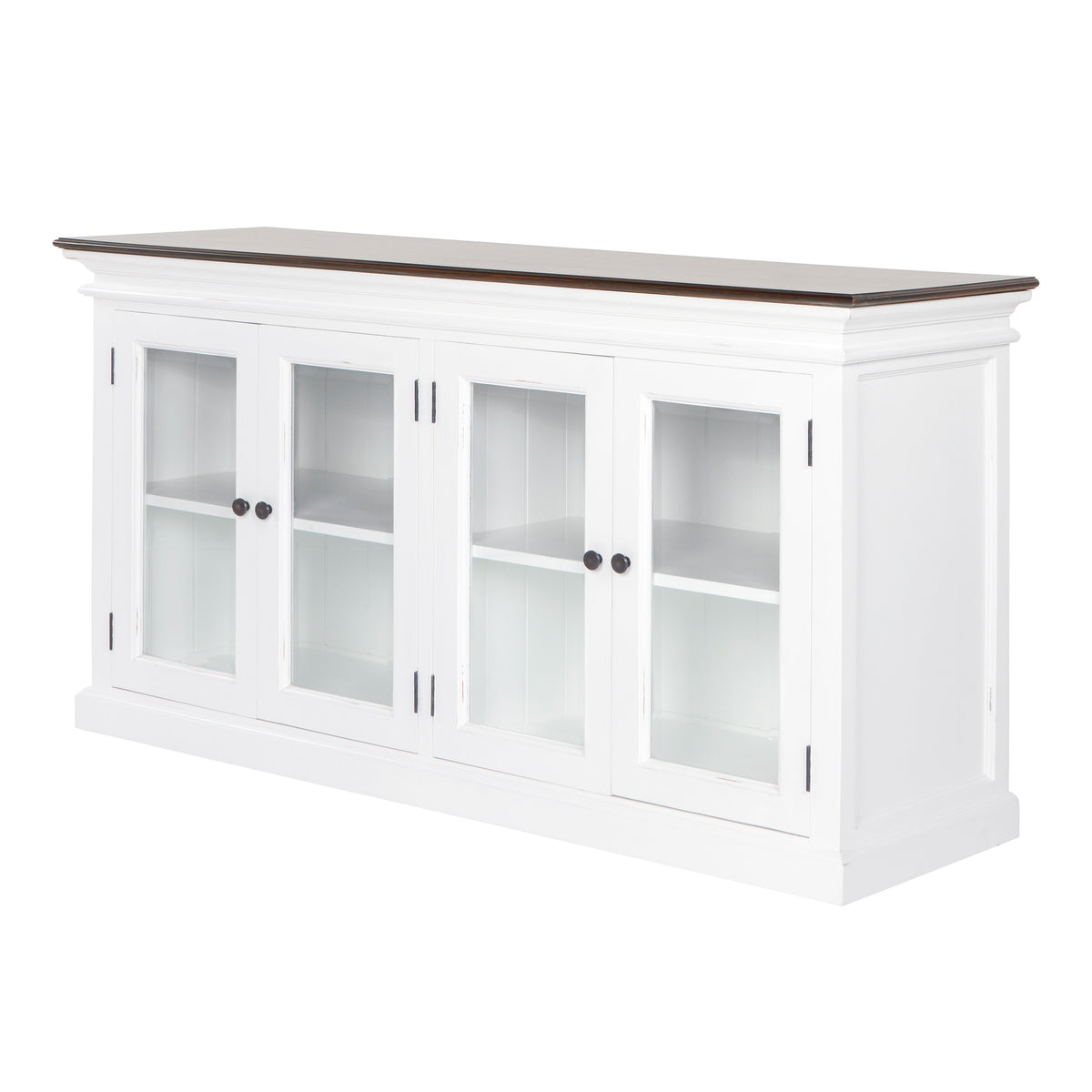 Halifax Accent Display Buffet with 4 Glass Doors - Lifestyle View | Marcottestyle
