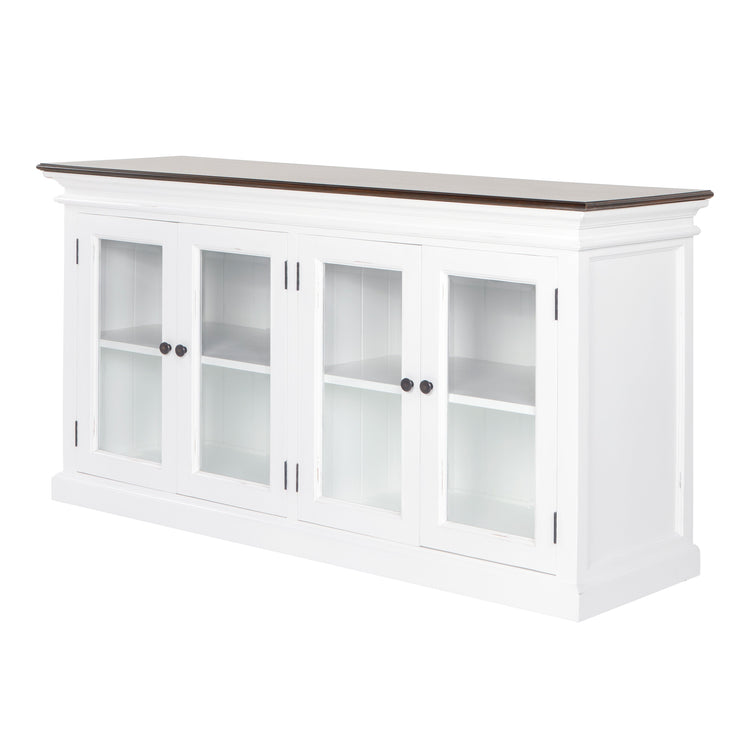 Halifax Accent Display Buffet with 4 Glass Doors - Lifestyle View | Marcottestyle