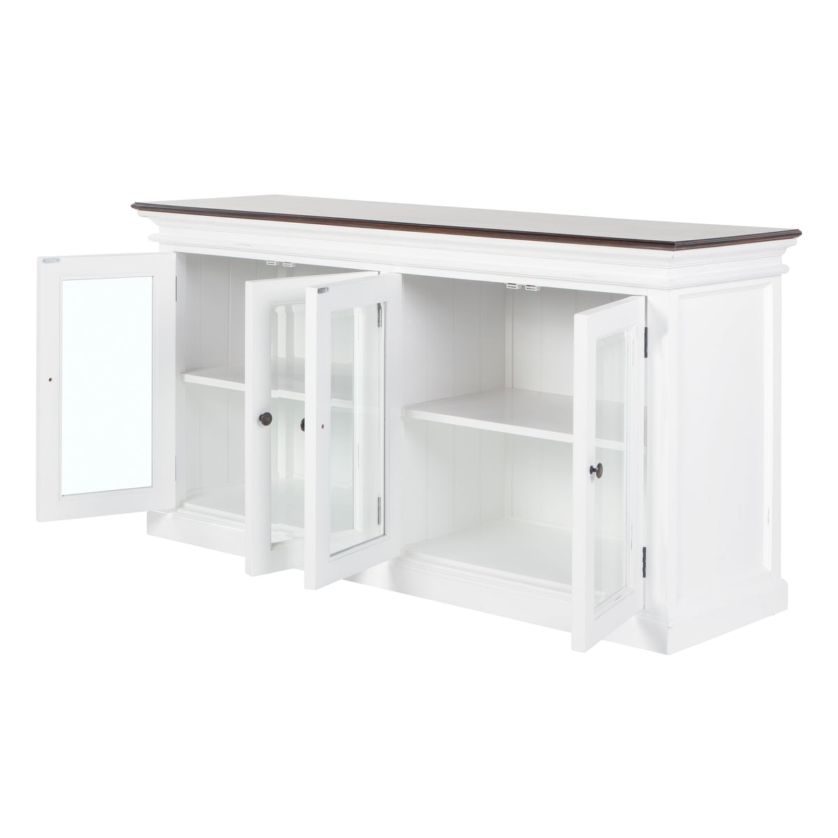 Halifax Accent Display Buffet with 4 Glass Doors - Lifestyle View | Marcottestyle