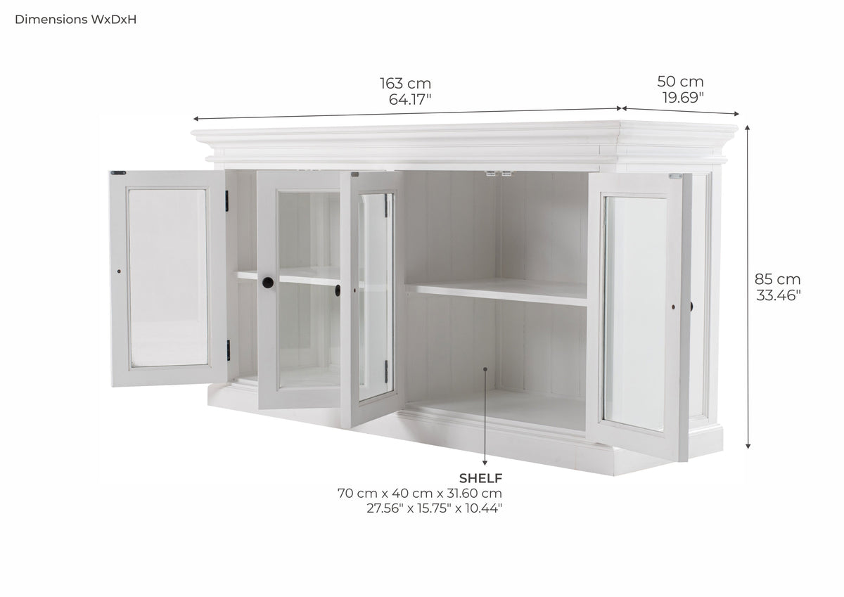 Halifax 4 Door Sideboard - White | Marcottestyle
