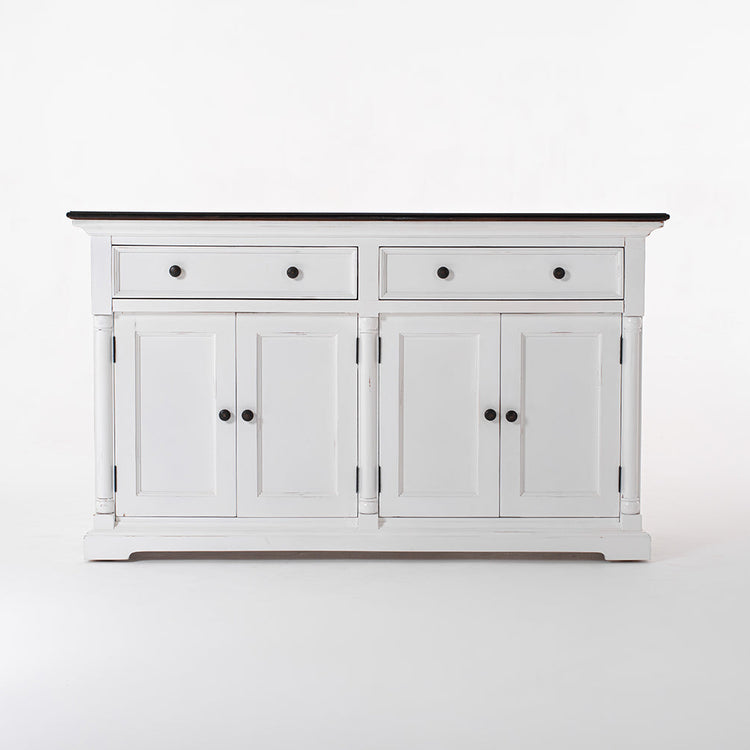 Provence Accent Buffet - White With Dark Brown Top | Marcottestyle