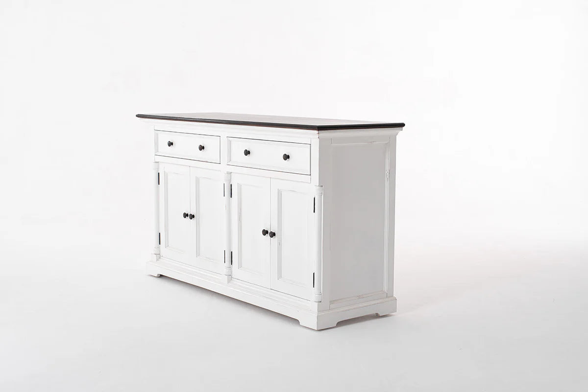 Provence Accent Buffet - White With Dark Brown Top | Marcottestyle