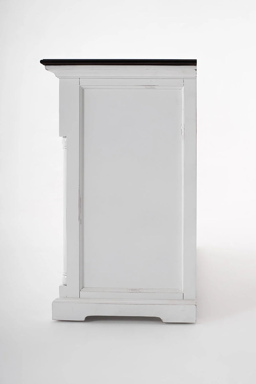 Provence Accent Buffet - Blanc Avec Marron foncé Top
