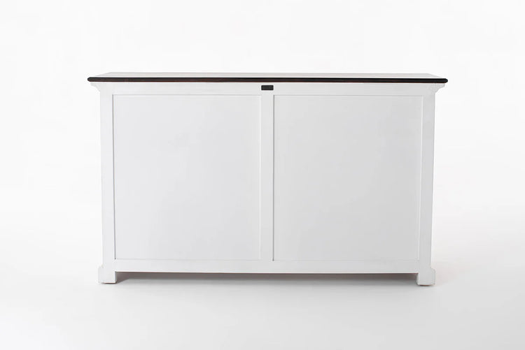Provence Accent Buffet - White With Dark Brown Top | Marcottestyle