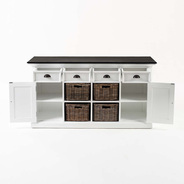 Halifax Contrast Buffet with 4 Baskets - Lifestyle View | Marcottestyle