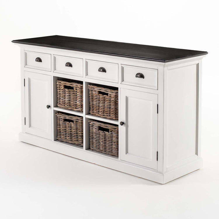 Halifax Contrast Buffet with 4 Baskets - Lifestyle View | Marcottestyle