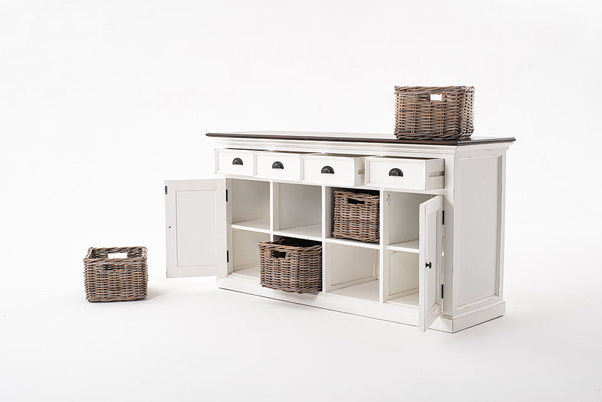 Halifax Accent Buffet with 4 Baskets - Lifestyle View | Marcottestyle