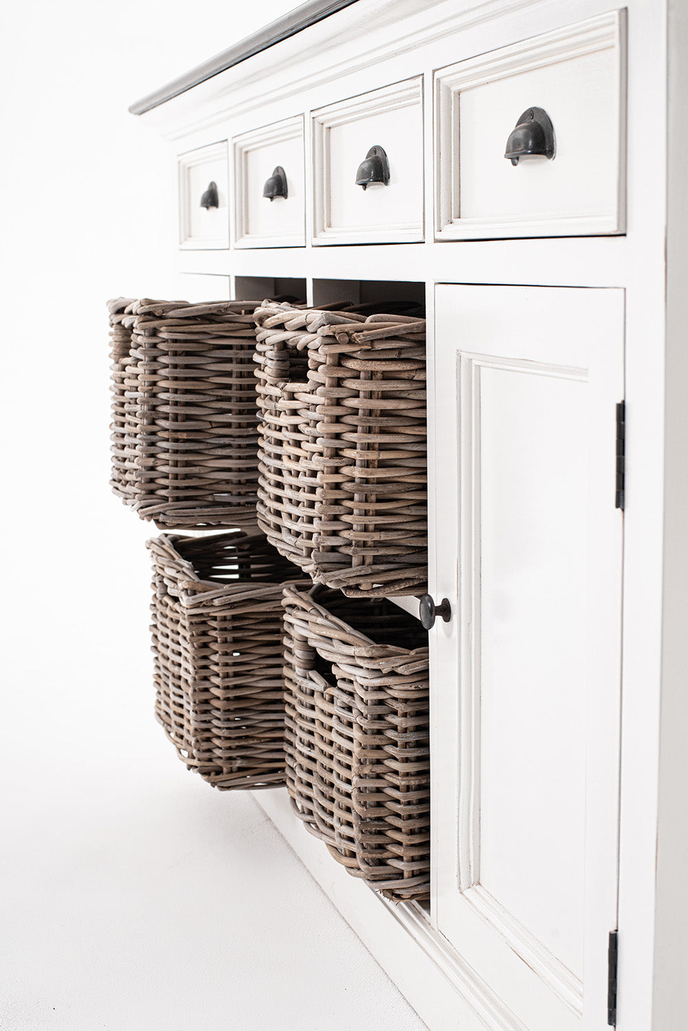Halifax Accent Buffet with 4 Baskets - Lifestyle View | Marcottestyle