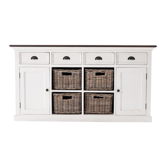 Halifax Accent Buffet with 4 Baskets | Marcottestyle