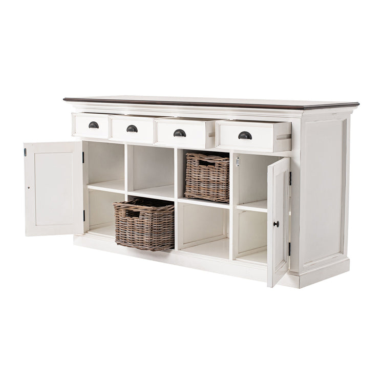 Halifax Accent Buffet with 4 Baskets - Lifestyle View | Marcottestyle