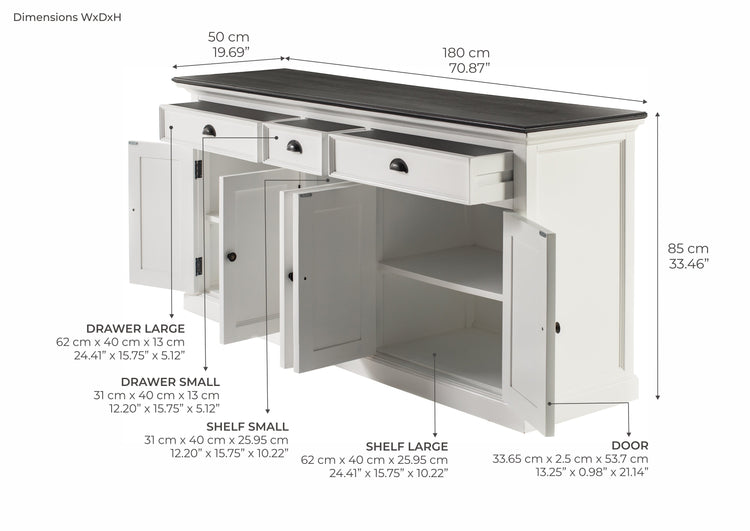 Halifax Contrast Buffet - Lifestyle View | Marcottestyle