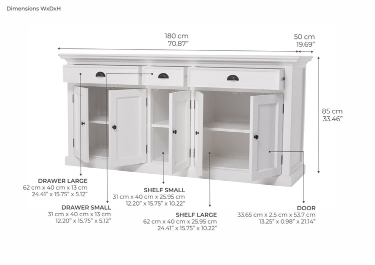 Buffet with 3 Drawers and 5 Doors | Marcottestyle