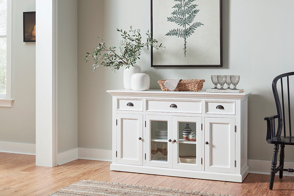 Halifax Buffet with 4 Doors 3 Drawers - Lifestyle View | Marcottestyle