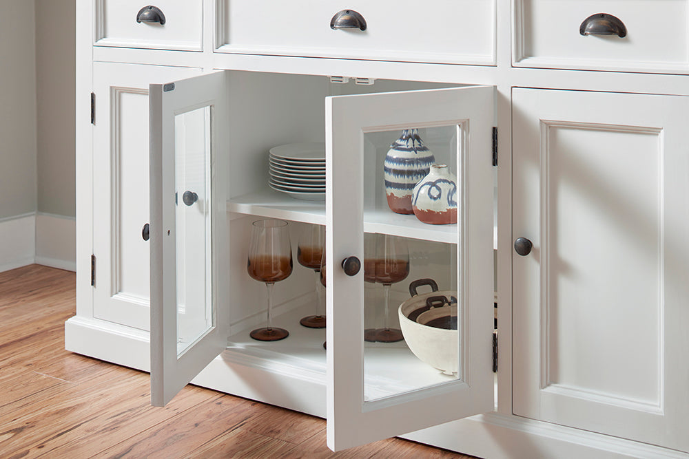 Halifax Buffet with 4 Doors 3 Drawers - Lifestyle View | Marcottestyle