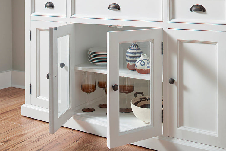 Halifax Buffet with 4 Doors 3 Drawers - Lifestyle View | Marcottestyle