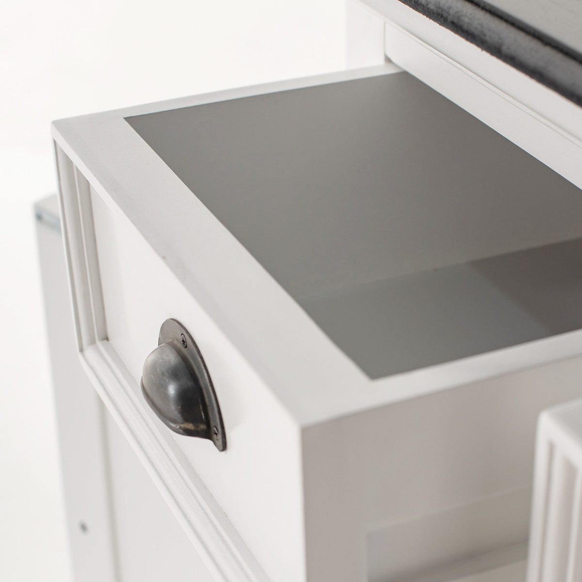 Buffet with 4 Doors 3 Drawers - Classic White & Black - Lifestyle View | Marcottestyle
