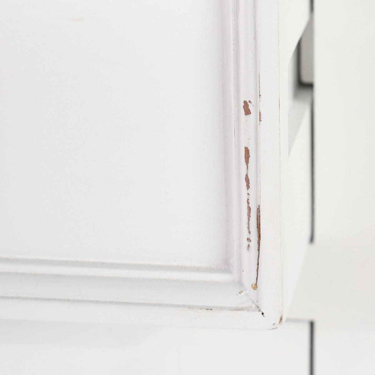 Halifax Accent Buffet with 4 Doors 3 Drawers - White Distress & Deep Brown - Lifestyle View | Marcottestyle