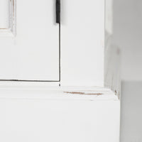 Halifax Accent Buffet avec 4 Portes 3 Tiroirs - Blanc Distress & Deep Marron
