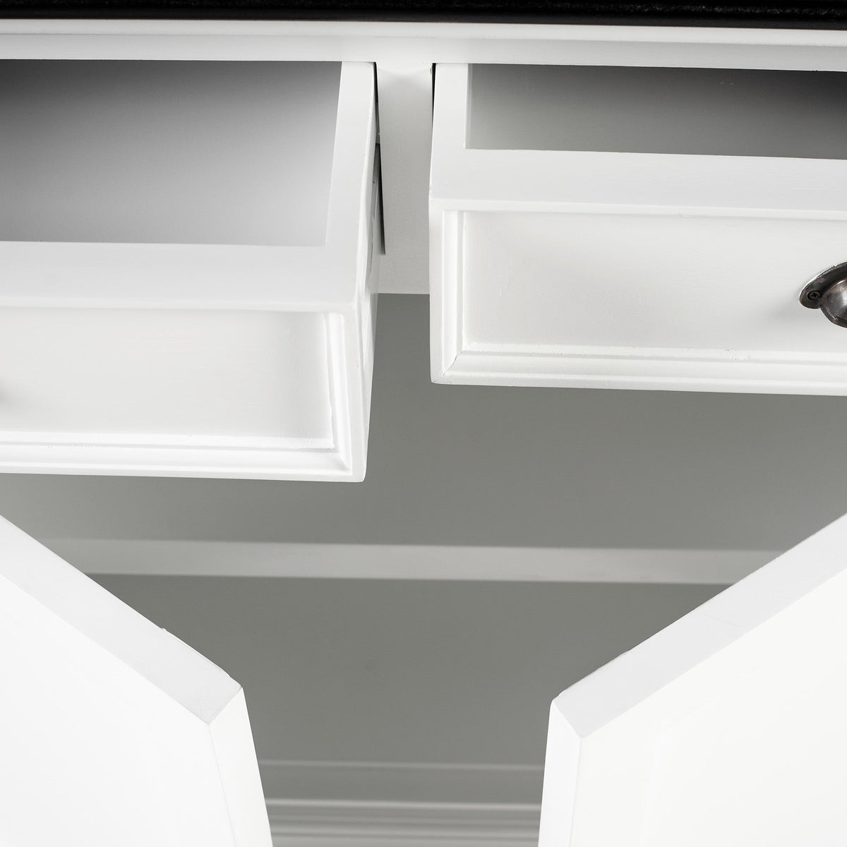 Halifax Contrast Buffet - Classic White & Black - Lifestyle View | Marcottestyle