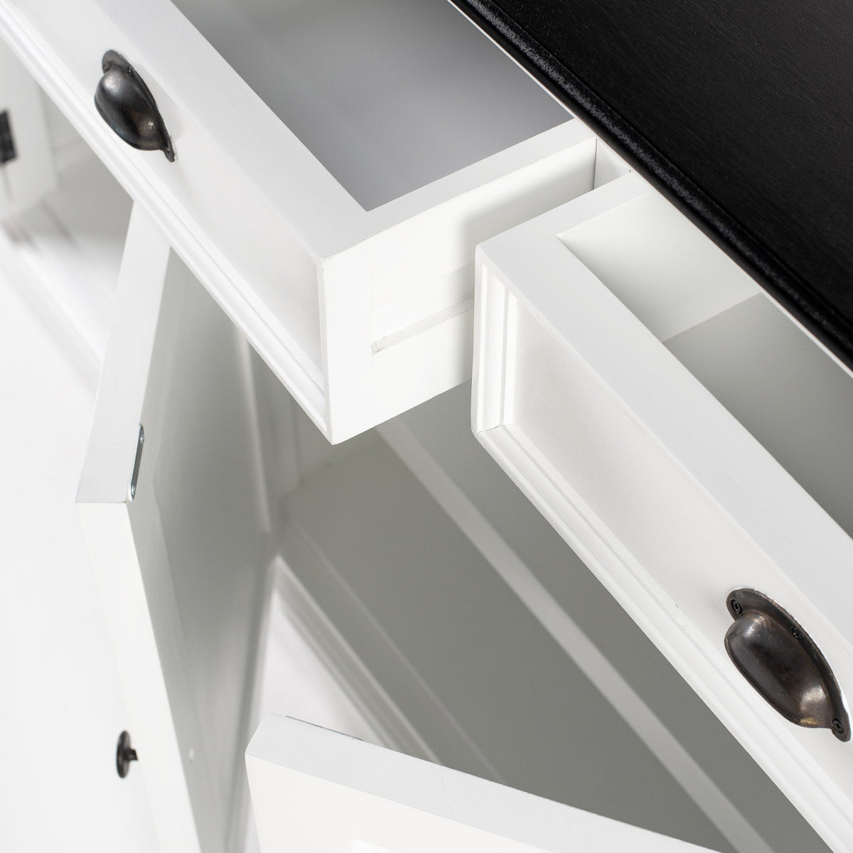 Halifax Contrast Buffet - Classic White & Black - Lifestyle View | Marcottestyle