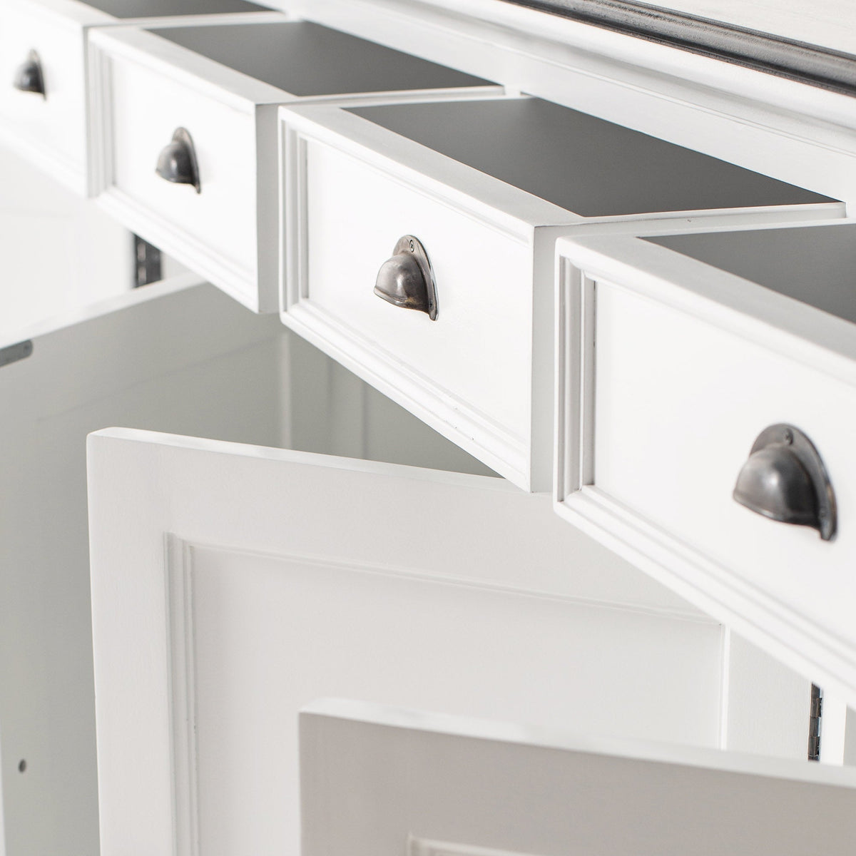 Halifax Contrast Buffet - Classic White & Black - Lifestyle View | Marcottestyle