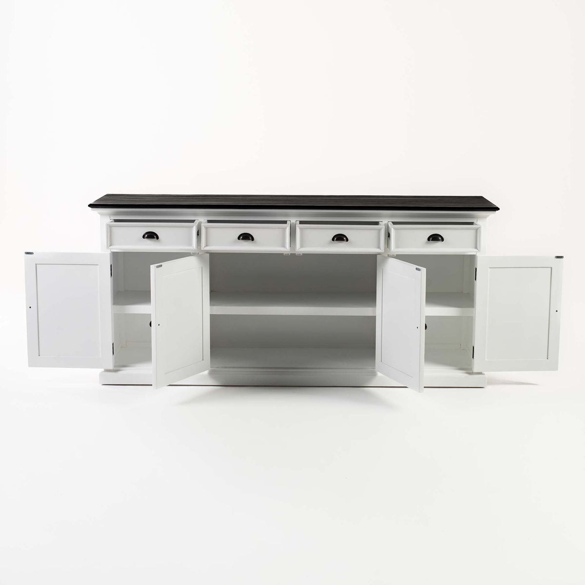 Halifax Contrast Buffet - Classic White & Black - Lifestyle View | Marcottestyle
