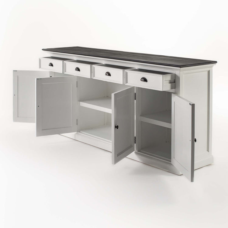 Halifax Contrast Buffet - Classic White & Black - Lifestyle View | Marcottestyle