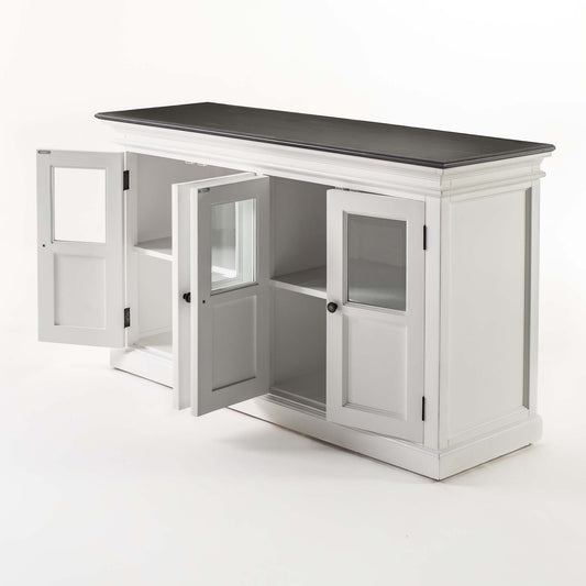Halifax Contrast Buffet with 4 Glass Doors - Lifestyle View | Marcottestyle