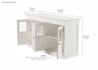 Halifax Buffet avec 4 Portes en verre