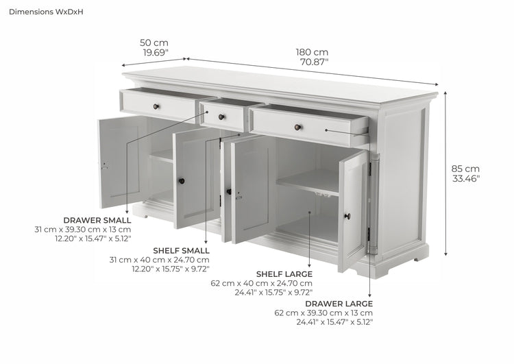 Provence - Buffet with 5 Doors - Lifestyle View | Marcottestyle