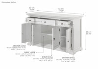 Provence - Buffet with 4 Doors 3 Drawers