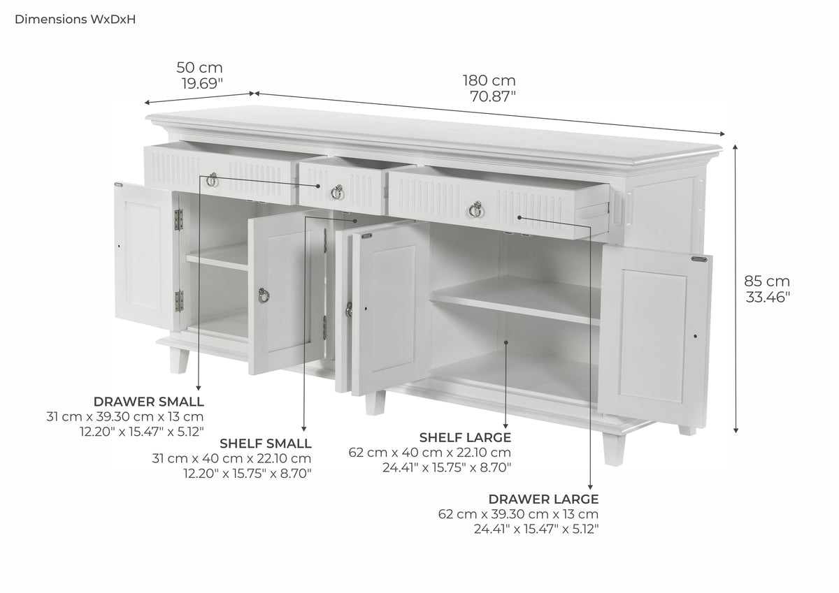 Skansen Buffet with 5 Doors - Lifestyle View | Marcottestyle