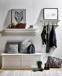 Halifax Medium Blanket and Storage Box - Blanc