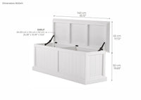Halifax Medium Blanket and Storage Box - Blanc