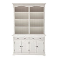 Provence Anrichte and Open Aufsatzschrank - Weiß