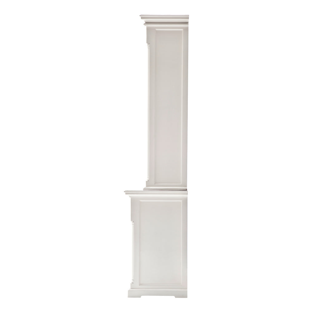 Provence Buffet and Open Hutch Cabinet - Blanc | Marcottestyle