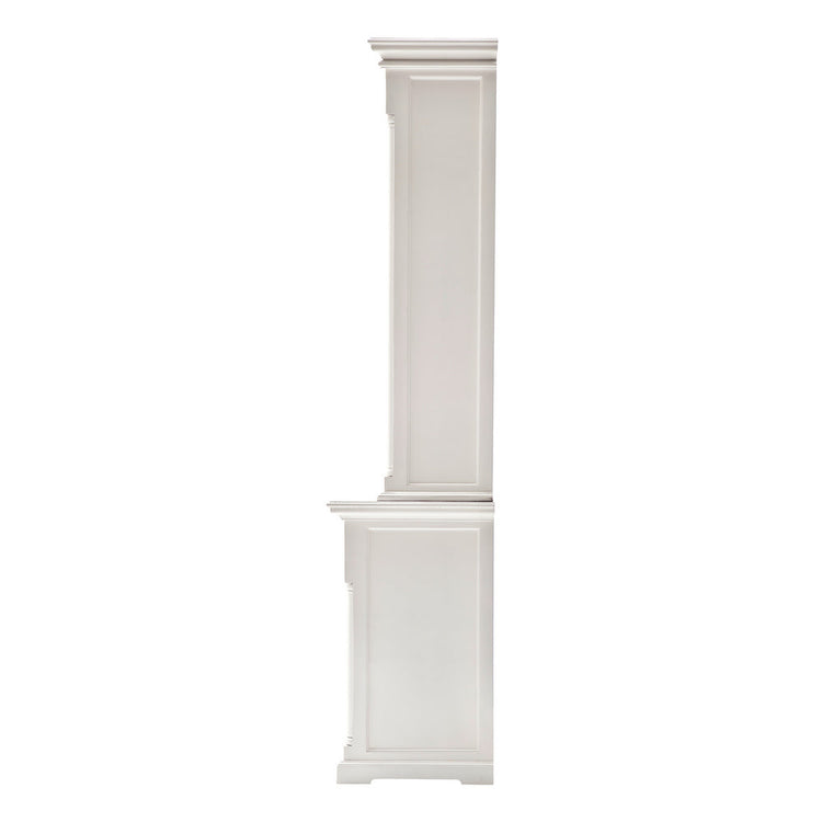 Provence Buffet and Open Hutch Cabinet - Blanc | Marcottestyle