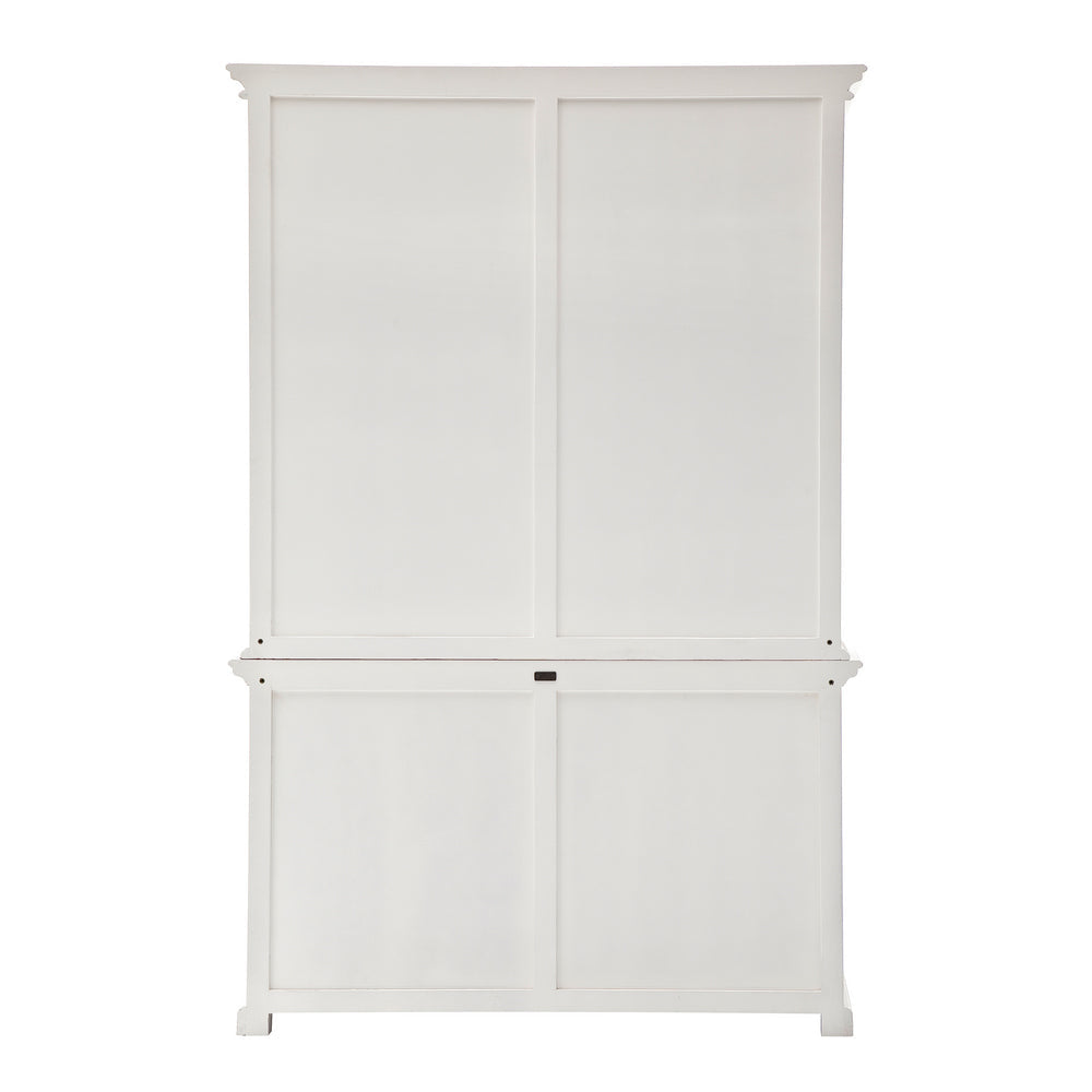 Provence Buffet and Open Hutch Cabinet - Blanc | Marcottestyle