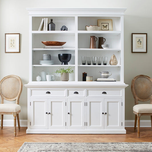 Hutch Bookcase 5 Doors, 3 Drawers - lifestyle | Marcottestyle