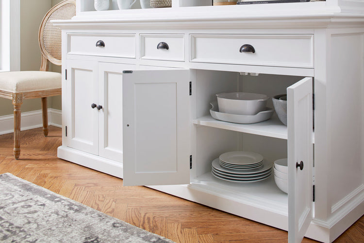 Hutch Bookcase 5 Doors, 3 Drawers - lifestyle | Marcottestyle
