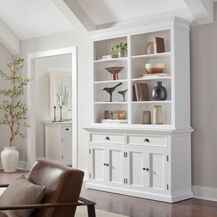 Buffet Hutch Unit with 8 Shelves - Lifestyle View | Marcottestyle