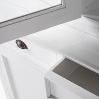 Buffet Vaisselier avec 4 Portes en verre