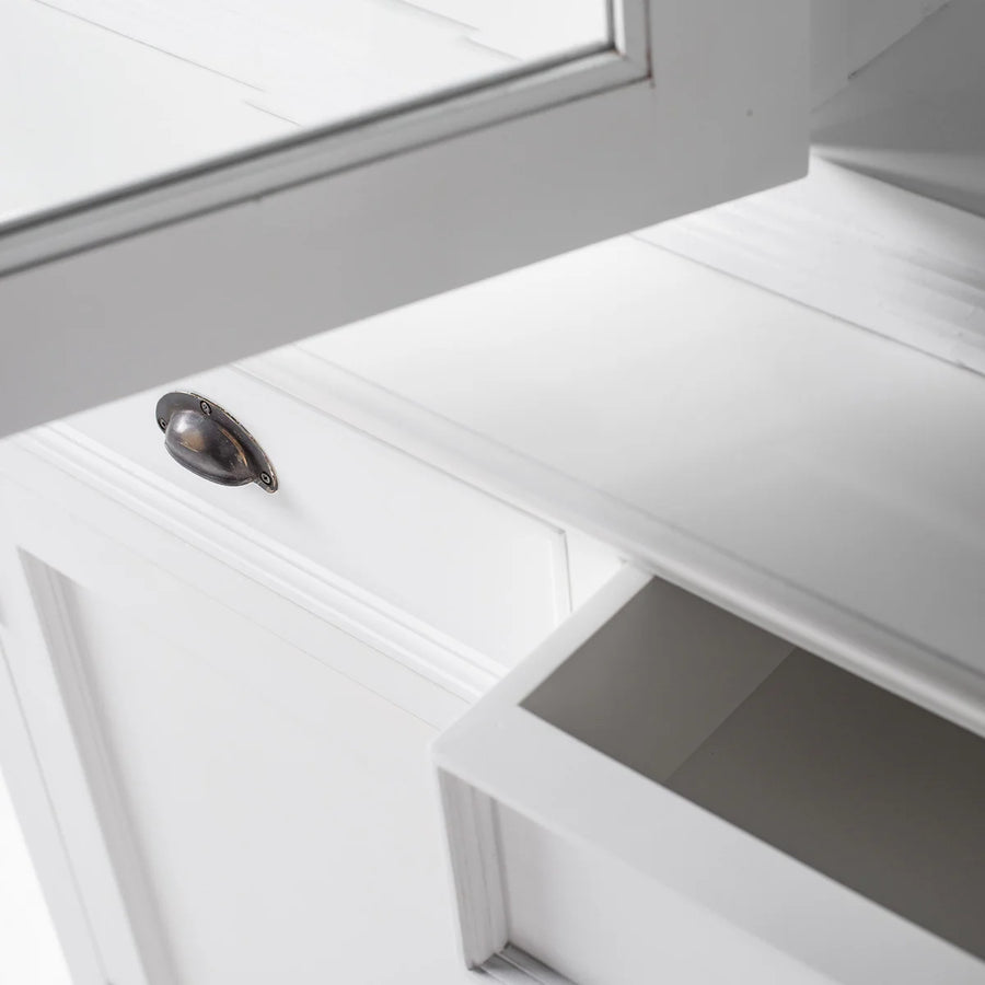 Buffet Vaisselier avec 4 Portes en verre