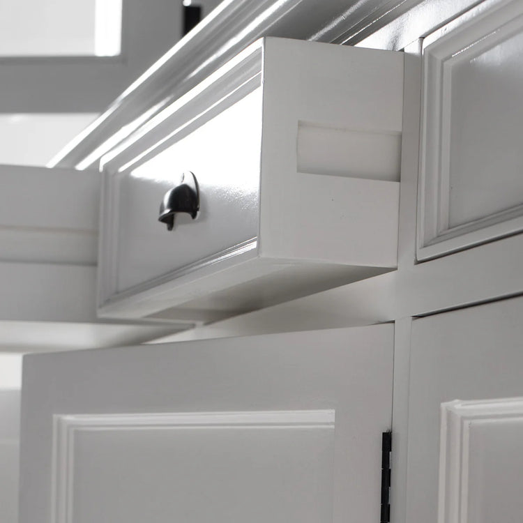 Buffet Hutch Unit with 4 Glass Doors - Photo lifestyle | Marcottestyle