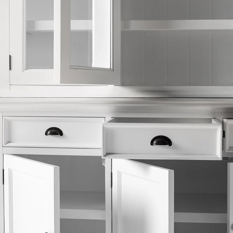 Buffet Hutch Unit with 4 Glass Doors - Photo lifestyle | Marcottestyle