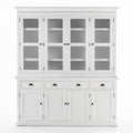Buffet Vaisselier avec 4 Portes en verre
