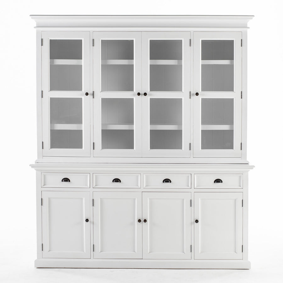 Buffet Vaisselier avec 4 Portes en verre