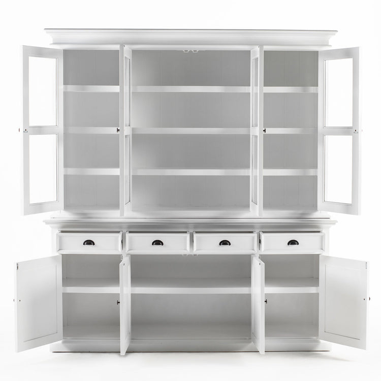 Buffet Hutch Unit with 4 Glass Doors - Photo lifestyle | Marcottestyle