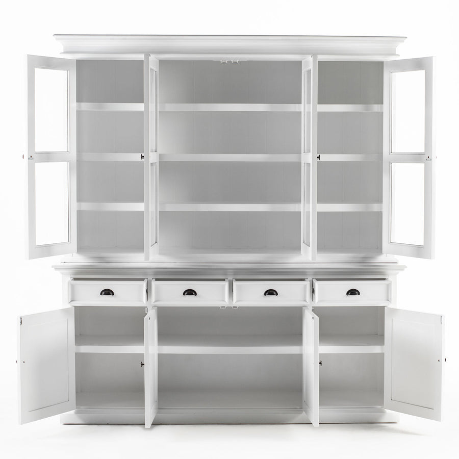 Buffet Vaisselier avec 4 Portes en verre