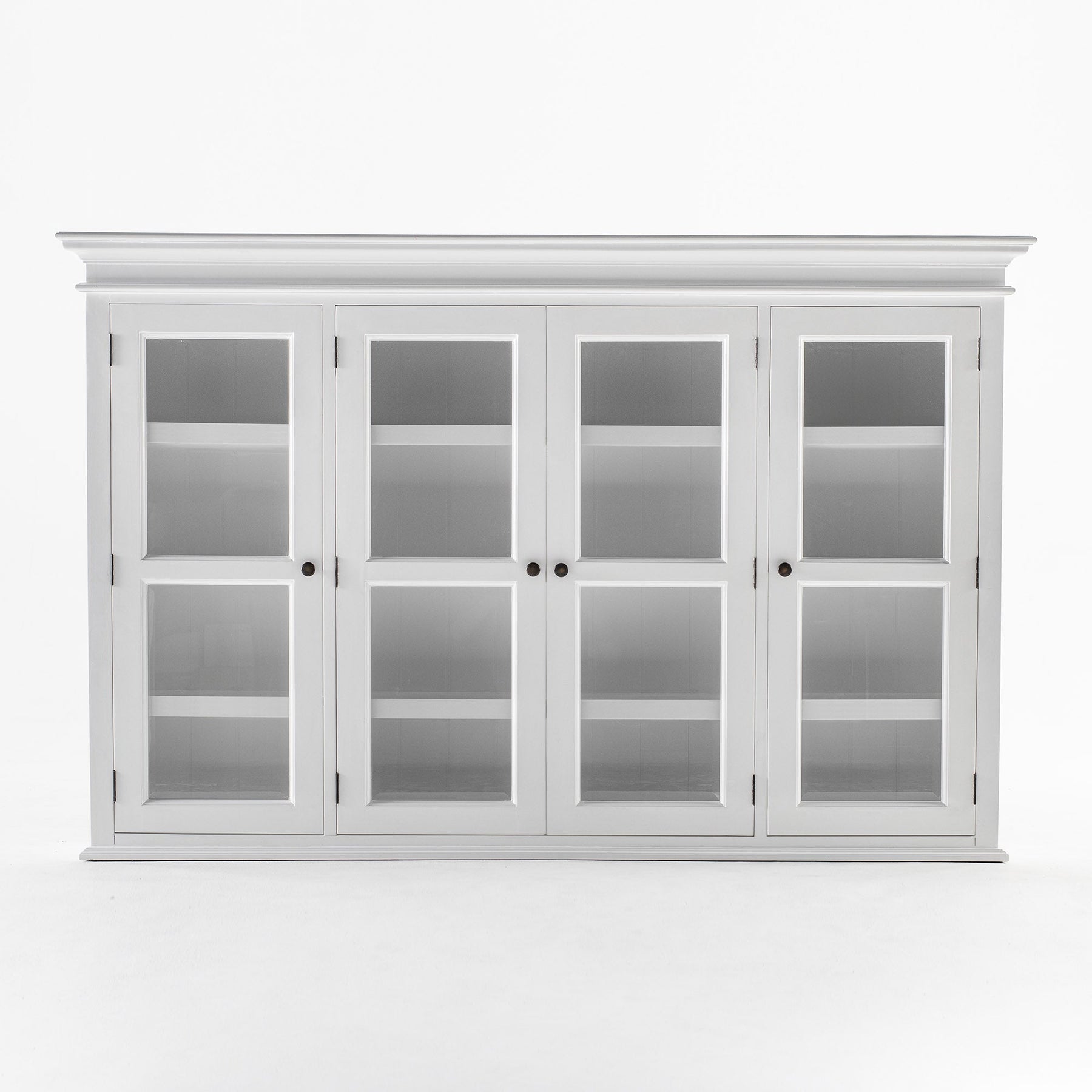 Buffet Vaisselier avec 4 Portes en verre